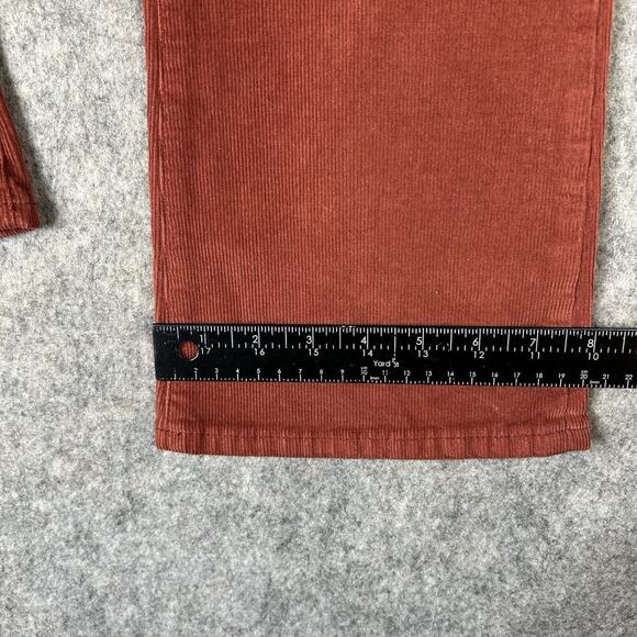 Madewell Jeans Cali Denim Boot Womens 27 Corduroy Red Button Fly Pants - Picture 7 of 11